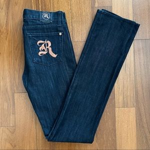Rock & Republic Dark Wash Straight Jeans Size 27